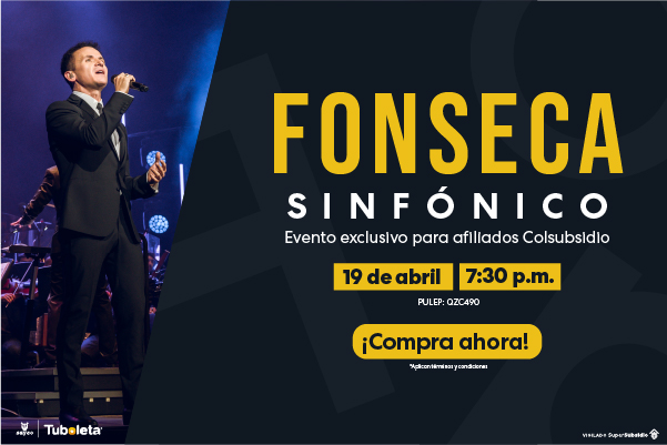 Imagen informativa sobre el evento Fonseca sinfónico en el Teatro Colsubsidio