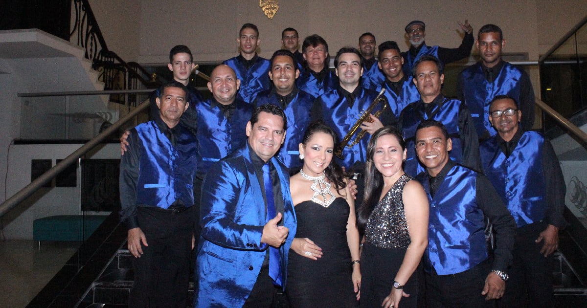 Orquesta de Pacho Galán, maestro de la música colombiana. 