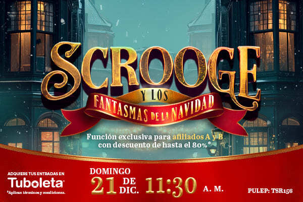 Evento Scrooge y los Fantasmas de la Navidad en Teatro Colsubsidio