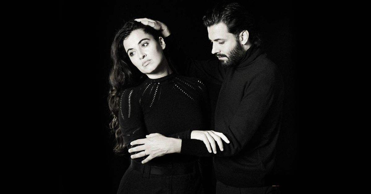 Invitación de Sílvia y Salvador a su concierto en el Teatro Colsubsidio.