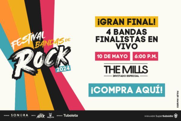 Imagen informativa festival Bandas de rock Gran final