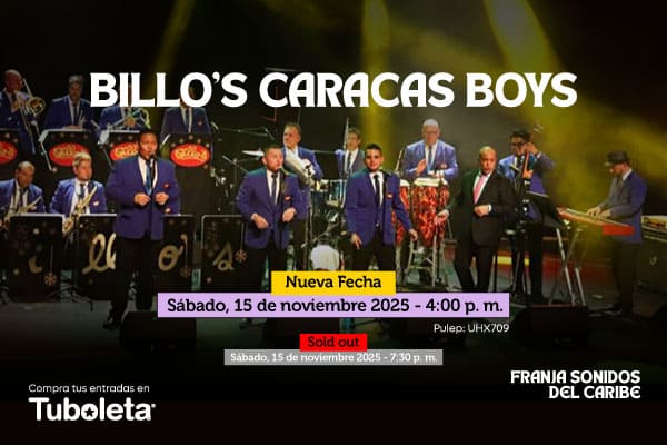 Orquesta Billo’s Caracas Boys en Teatro Colsubsidio.