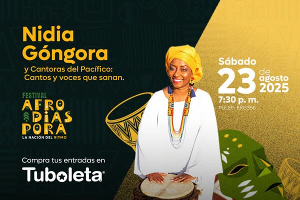 Nidia Góngora: voces que sanan desde el Pacífico en Teatro Colsubsidio