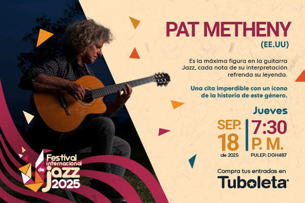 Evento Pat Metheny en Teatro Colsubsidio