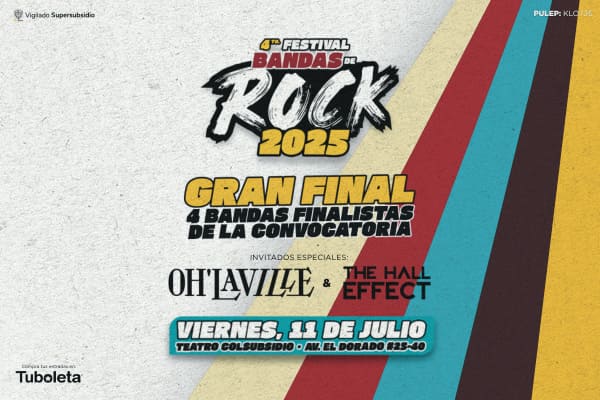 Festival con cuatro finalistas, The Hall Effect y Oh’laville en Teatro Colsubsidio