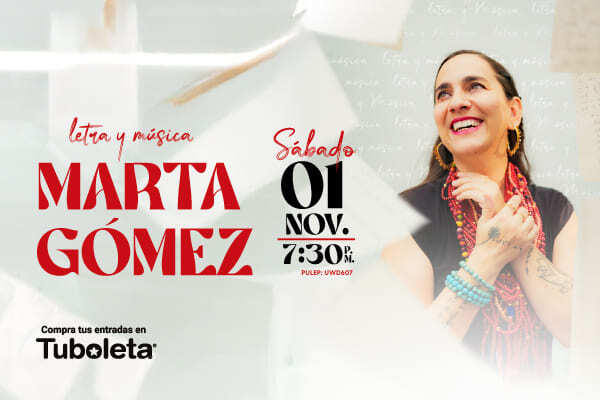 Evento Marta Gómez en concierto íntimo en Teatro Colsubsidio