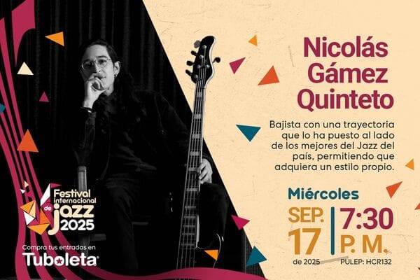 Nicolás Gámez Quinteto en Teatro Colsubsidio