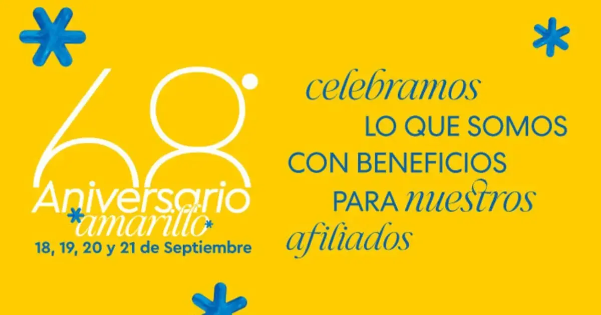 Aniversario Amarillo: entradas con beneficios especiales para ti