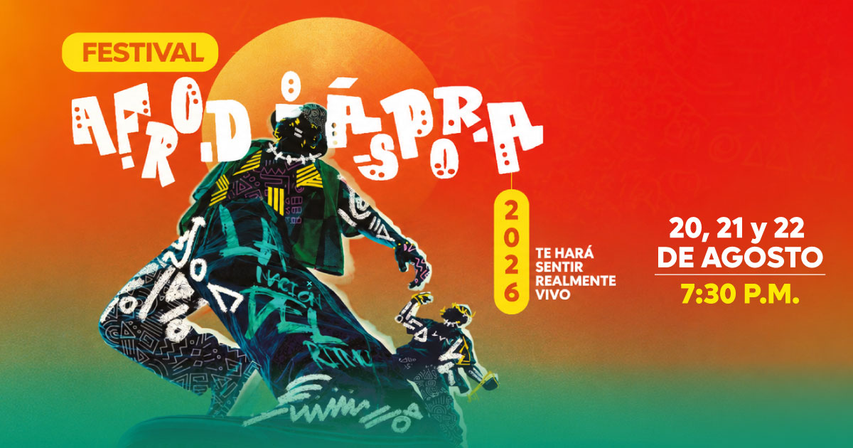 Invitación al Festival Afrodiáspora en Bogotá.