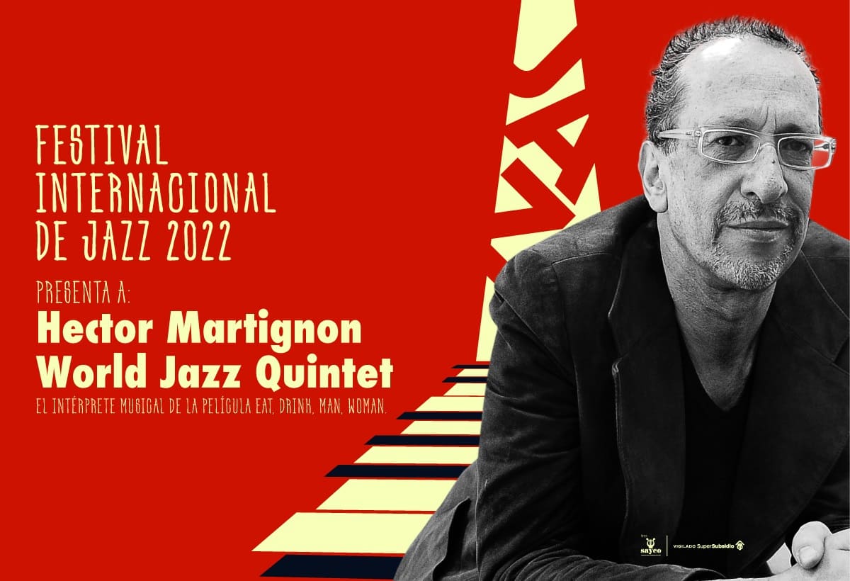 Invitación al concierto de Héctor Martignon Quinteto World Jazz en el Teatro Colsubsidio.